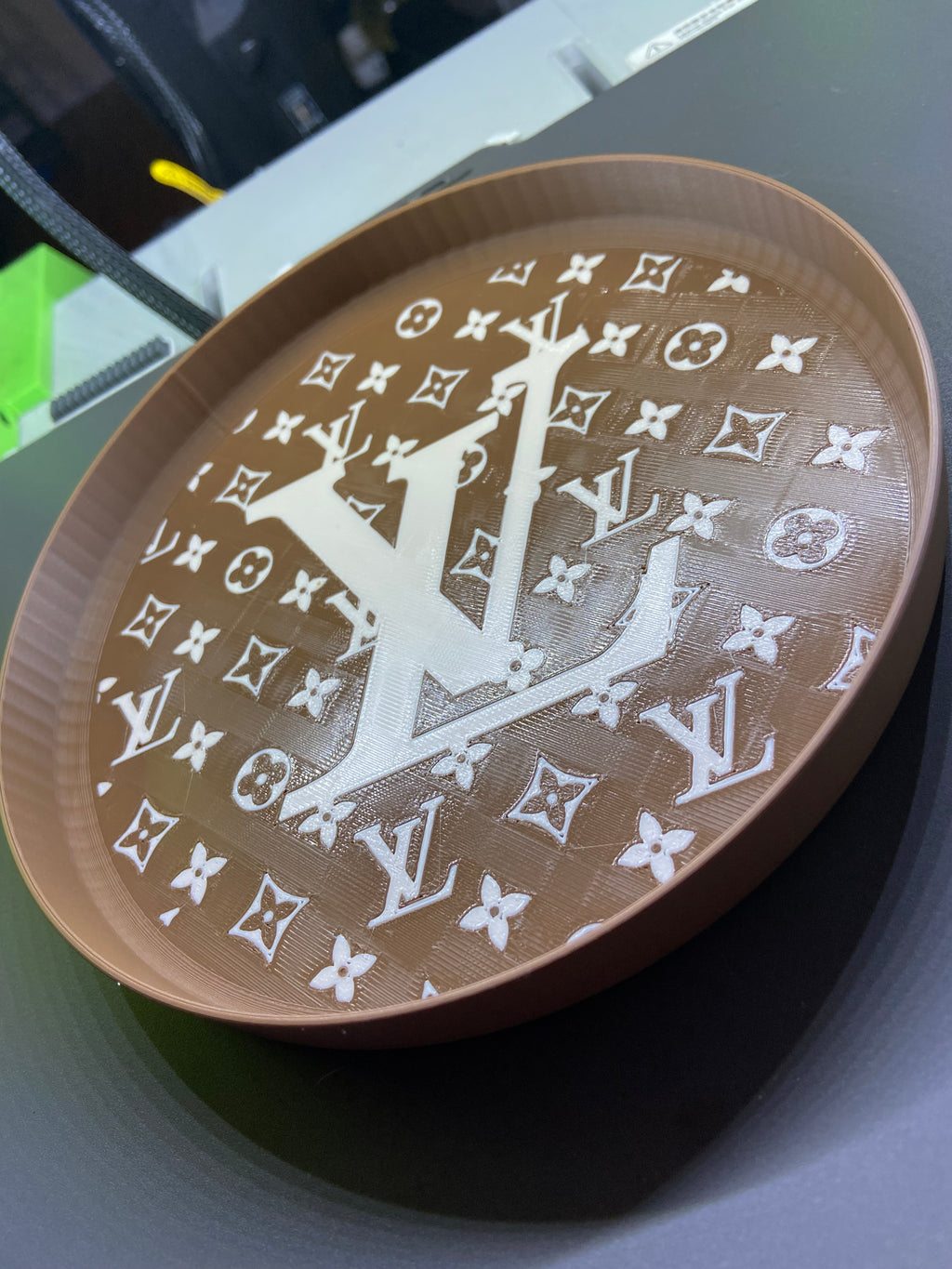 excutive Luxury 3D Printed Display Tray | Monogram-Inspired Organizer for Desk & Vanity