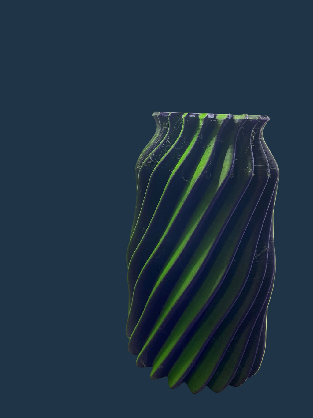 Spiral-Shaped Decorative Vase
