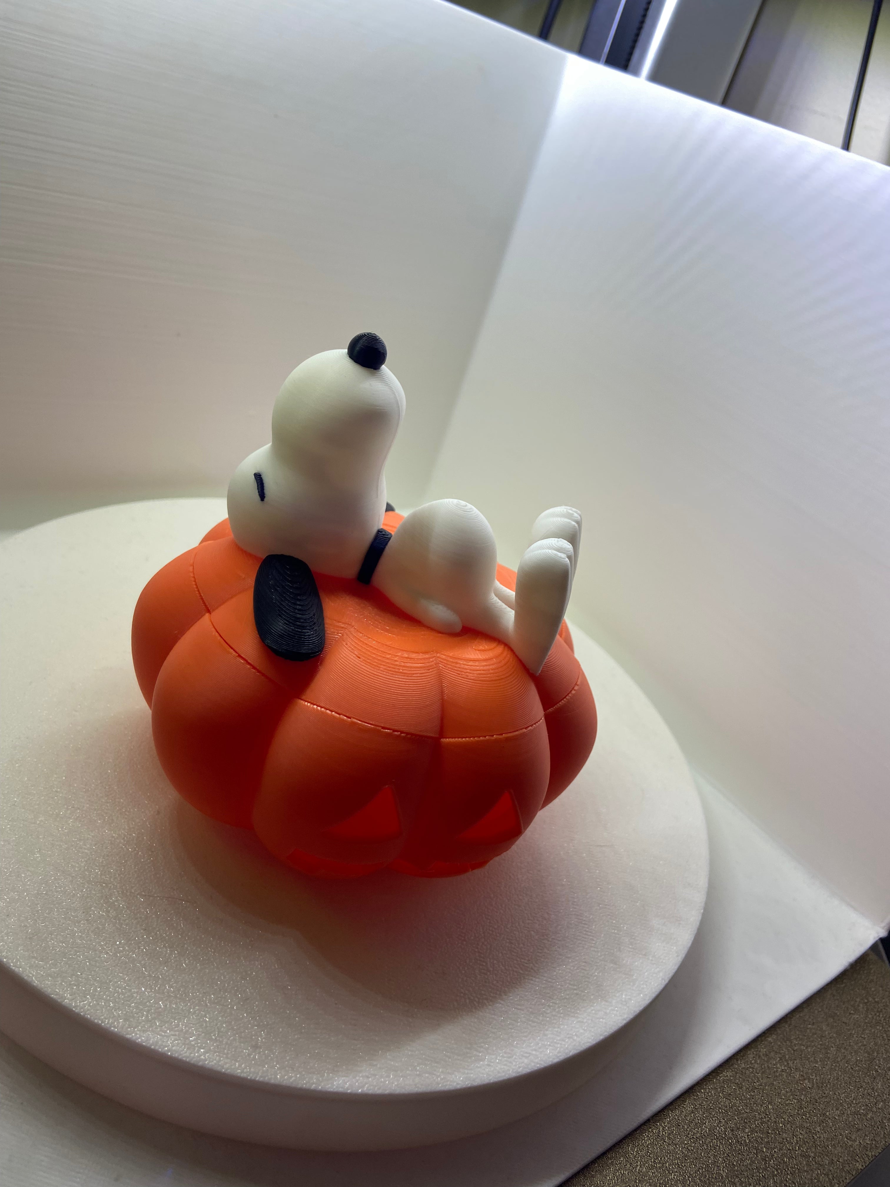 Snoopy Pumpkin Candy Container: Peanuts Halloween Snack Bowl