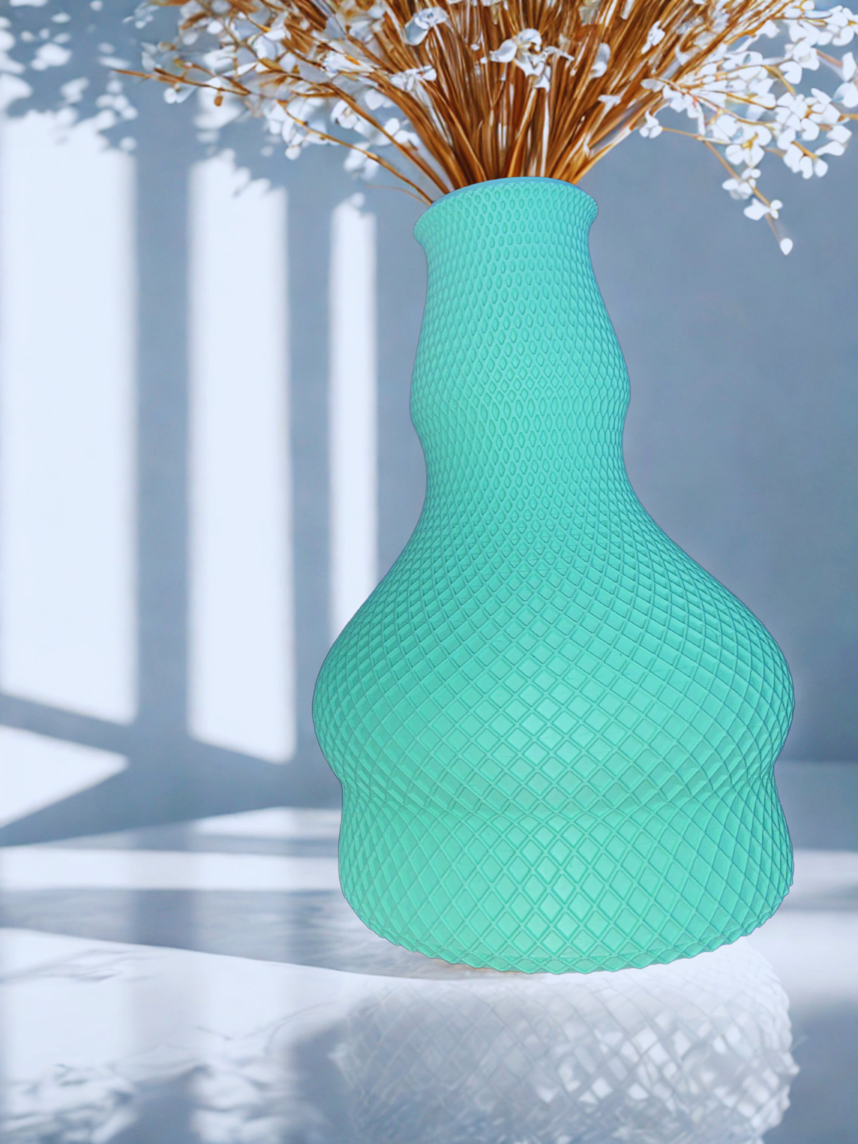 Hourglass Vase for Elegant  Desk or Coffee Table, 3D Printed Decor