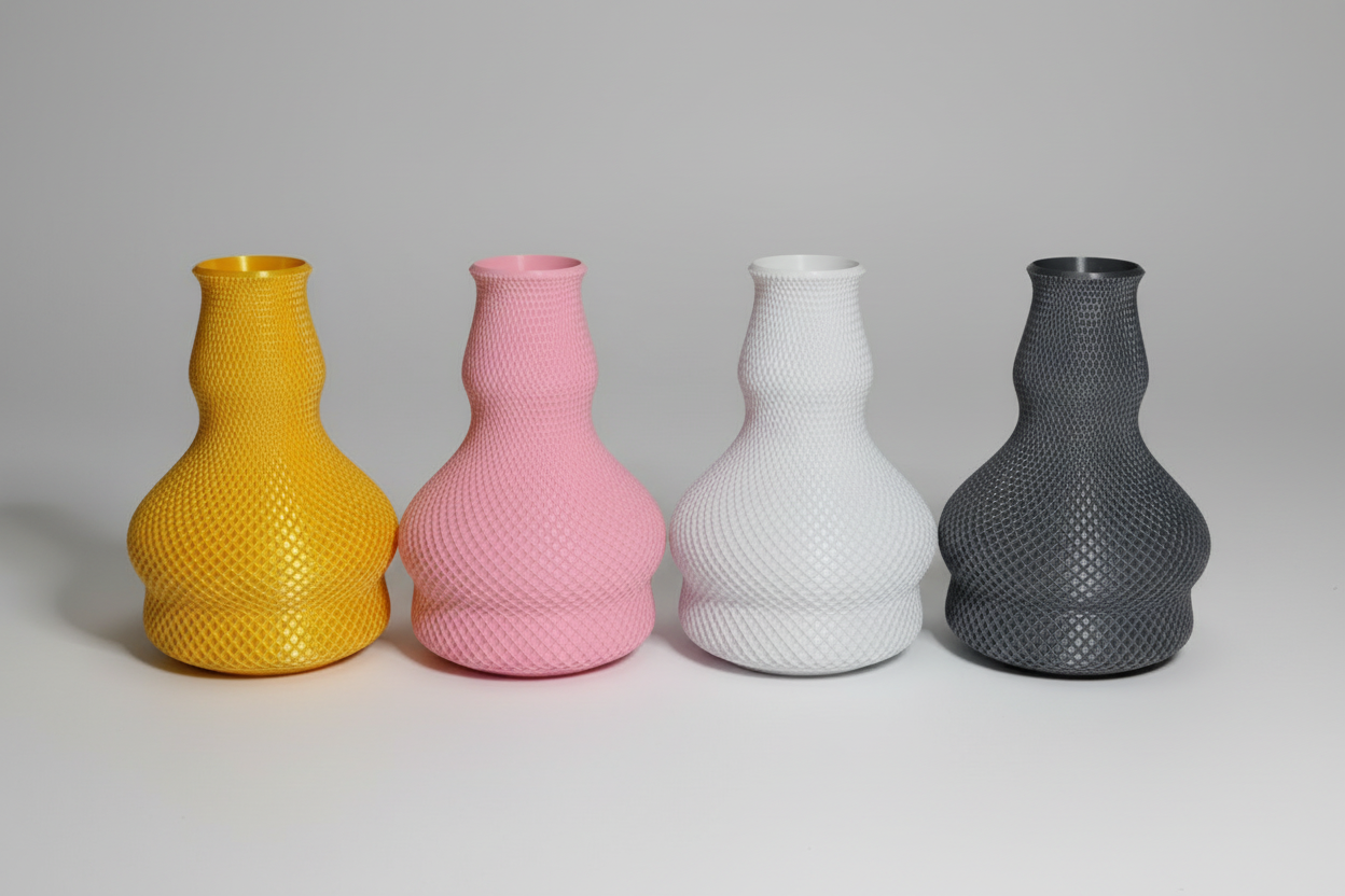 Random Vase Hourglass Vase for Elegant Desk or Coffee Table, 3D Printed Decor ...